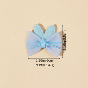 Mode belle arc épingles à <span class=keywords><strong>cheveux</strong></span> tricot filles <span class=keywords><strong>cheveux</strong></span> accessoires doux <span class=keywords><strong>neige</strong></span> voile arc lapin oreille enfants <span class=keywords><strong>pince</strong></span> à <span class=keywords><strong>cheveux</strong></span> - Product Image 6