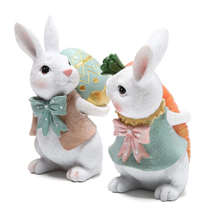 Polyresin Bunny Decorations Spring <strong>Easter</strong> Decorations Figurines for Party Home Holiday Cute Rabbit <strong>Easter</strong> Gifts - Product Image 2