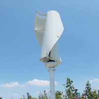 Système d'Énergie Solaire Éolienne Hybride Spirale Verticale 10KW 15KW 20KW RX-SV5000 Protection IP54 Hors Réseau/Sur Réseau Pales en Fibre de Verre