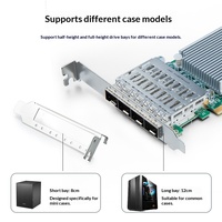 Carte réseau serveur fibre 10G SFP+ Intel XL710 Chip PCI-E interne X710-DA2/DA4 double/quadruple port