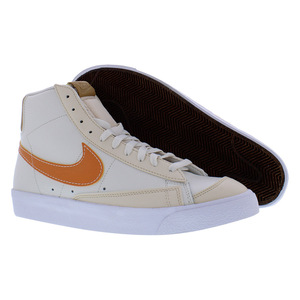 สำหรับ NIKE BLAZER MID '77 EMB รองเท้าสไตล์เดินสำหรับทั้งชายและหญิง Phantom/Hot curry/Pearl White Size 10 - Product Image 4