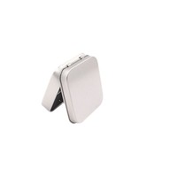 Boîte en métal rectangulaire à couvercle articulé pour bonbons, emballage personnalisé pour menthes, vente directe usine