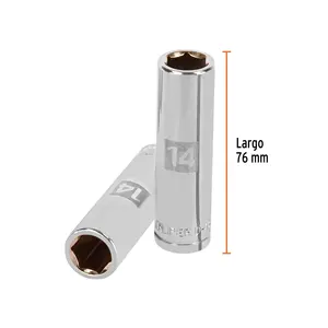 BOX 6 Douille longue de 14 mm, 6 points, entraînement 1/2 po, TRUPER - Product Image 3