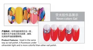 China OEM ODM bottiglie 15ml 7.3ml fabbrica di smalti per Gel Soak Off smalto per unghie fluorescente al Neon