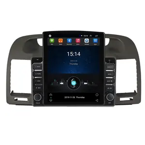 Tesla dikey Android araba Video radyo çalar Toyota Camry 5 XV 30 2002-2006 araba Stereo navigasyon multimedya sistemi hiçbir dvd