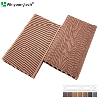 Planche de terrasse composite 3D moderne 146x23mm pour espaces de vie extérieurs
