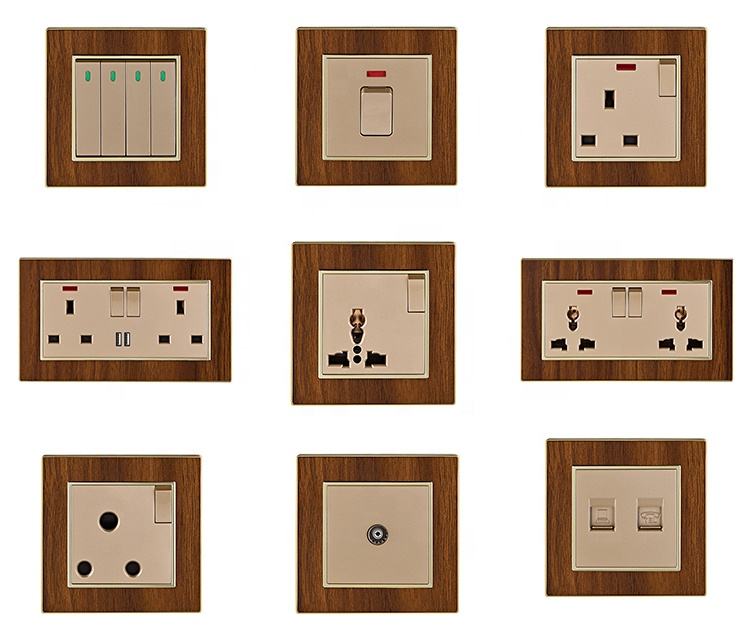 VNX Wenzhou Factory 10A 1 Gang Telephone Socket and 1Gang Date Socket for Smart Home