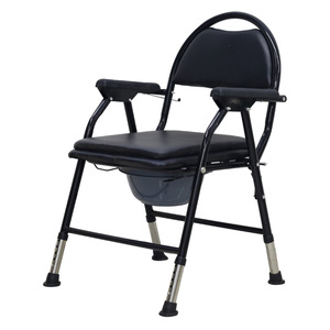 Chaise de toilette portable pour personnes âgées et femmes enceintes avec design antidérapant, cadre en acier au carbone, style moderne et durable - Product Image 1