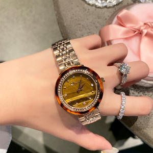 Fashionable Gemstone Women's <b>Watch</b>, Tiger Eye Stone Wristwatch, Casual <b>Quartz</b> <b>Watch</b> - Product Image 2