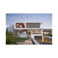 Maison Préfabriquée Modulaire à Deux Étages en Kit, Villa Moderne à Structure en Acier Léger, Maison Préfabriquée en Béton