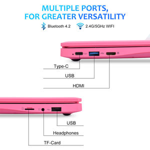 كمبيوتر محمول خفيف الوزن بوصة تعليمي ويندوز 11 كمبيوتر محمول صغير Intel N4000 8GB RAM GB SSD للمدرسة - Product Image 3
