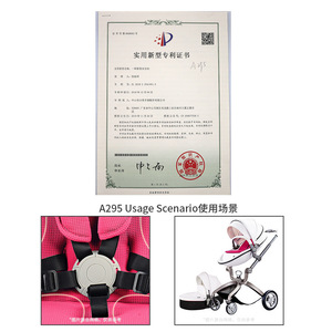 Hebilla de Seguridad de Plástico para Cochecito A-295, 25 mm, 31 mm, Redonda, de Cinco Puntos Ajustables, Hebilla para Correa de Asiento Infantil - Product Image 4