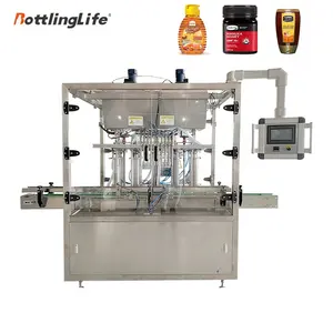 High quality honey jar 250g 500g 1kg piston pump filling machine viscous product automatic honey filling machine