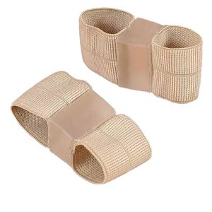 <b>Toe</b> <b>Separator</b> Double Ring Design Elastic Bamboo Weaving Comfortable Bunion Corrector Hallux Valgus Relief - Product Image 5