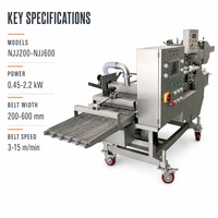 Machine à enrober les produits en panure pour l'industrie agroalimentaire : ligne de panuration pour anneaux d'oignon, bâtonnets de fromage, poulet et popcorn