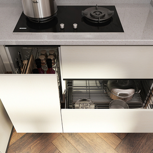 OPPEIN-<span class=keywords><strong>armarios</strong></span> de cocina de madera, rectos, montados, hechos a la medida - Product Image 6