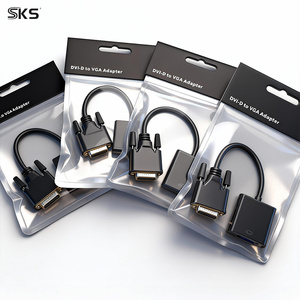 DVI อะแดปเตอร์แปลงสัญญาณ15Pin เป็น VGA 24 + 1, อะแดปเตอร์แปลงข้อมูลอย่างรวดเร็วสำหรับเครื่องพิมพ์คอมพิวเตอร์และการแปลงสัญญาณวิดีโอ - Product Image 2