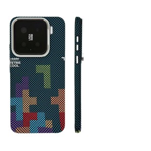 Per iPhone 17 PROMAX, custodia rigida con attacco magnetico in Kevlar a tema <span class=keywords><strong>Tetris</strong></span> russo per Apple 17, 16, 15, 14 - Product Image 5