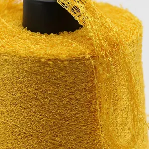 Muestra gratis de la venta directa de fábrica 1/16NM hilo de bucle brillante 100% hilo de tejer de lana de nylon