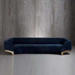 Sofá de tela de diseño minimalista de lujo, sala de estar, simple, moderno, estilo nórdico, <span class=keywords><strong>casa</strong></span> pequeña, creatividad para tres personas - Product Image 1