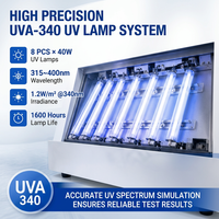 Testeur UV intelligent programmable Huishida en acier inoxydable haute précision pour équipement de chambre d'essai, garantie 1 an