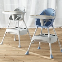 Chaise haute pour bébé 2 en 1, chaise d'alimentation multifonctionnelle pour enfants