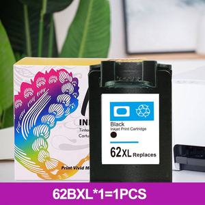 Hicor 62 62XL Premium <span class=keywords><strong>cartouche</strong></span> d'<span class=keywords><strong>encre</strong></span> jet d'<span class=keywords><strong>encre</strong></span> couleur noire remanufacturée pour imprimante <span class=keywords><strong>HP</strong></span> <span class=keywords><strong>ENVY</strong></span> <span class=keywords><strong>5640</strong></span> Officejet 5740 - Product Image 2