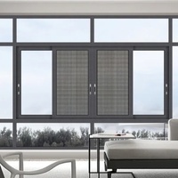 Hot Selling 5MM 9A 5MM Schiebefenster aus gehärtetem Glas mit gebrochener Brücke aus Aluminium legierung