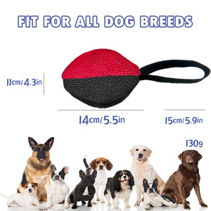Juguete de Masticación de Algodón Multicolor para Entrenamiento de Perros, Palo de Fútbol para Morder, para Pastores Alemanes, Interactivo - Product Image 3