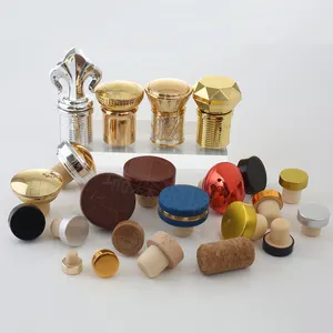 Glass bottle stopper fancy bottle lid electroplating corks