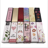 Boîte d'emballage de rouge à lèvres personnalisée en gros avec impression UV couleur, boîte cadeau en papier à tiroir pour cosmétiques de beauté