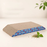 Griffoir pour chat en carton ondulé tout-en-un, jouet pour affûter les griffes, style simple et surdimensionné
