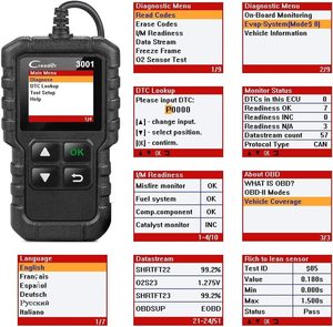 Launch CR3001 OBD2 escáner Universal automotriz lector de código actualización gratuita de por vida herramienta de escaneo de diagnóstico para todos los coches de protocolo <span class=keywords><strong>OBDII</strong></span> - Product Image 6