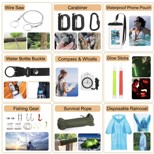 Kit de survie tactique DF950, équipement de survie d'urgence en plein air, sac de survie d'urgence pour le camping, équipement de camping en gros - Product Image 5