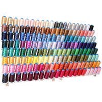 Fils de soie à broder 108 120 D, 5000 M, 100 Polyester, Machine pour broder le fil de soie, Stock de fabrication