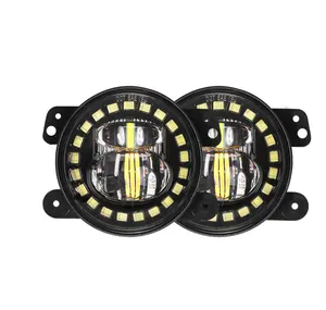 Jhs Super Helder 4Inch 6W Laser Mistlicht 6W Voor Jeep Auto Wrangler 24V Waterdichte Mistlamp Led