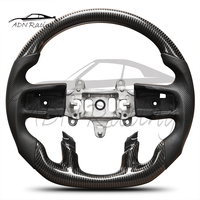 Volant à fond plat en fibre de carbone mate compatible avec Dodge Ram 1500 TRX avec chauffage 2019-2024