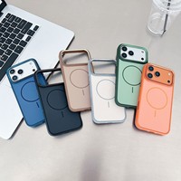 Funda Magnética de Lujo de Doble Color con Acabado Esmerilado para iPhone 17 Air 16 15 14 13 12 11 Pro Max Plus, Carcasa Protectora Antigolpes