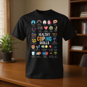 T-shirt Compétences de gestion saine de la vie quotidienne, sensibilisation à la santé mentale, cadeau pour conseiller - Product Image 3