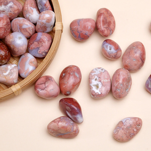 Cristales Curativos Naturales al por Mayor, Piedras Rodadas de <span class=keywords><strong>Cereza</strong></span> Rosa para Decoración con Cristales - Product Image 5