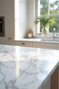 Plans de travail en marbre blanc de luxe sur mesure, pierre naturelle pour cuisine et salle de bain, y compris Carrara, Calacatta, Statuario et plus encore - Product Image 6