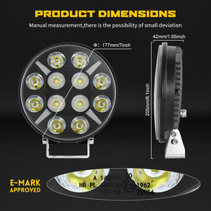 140W 24V luce Spot <span class=keywords><strong>LED</strong></span> 4x4 9 pollici lampada da lavoro di guida ausiliaria impermeabile IP68 nuova condizione per camion fuoristrada ATV UTV - Product Image 6