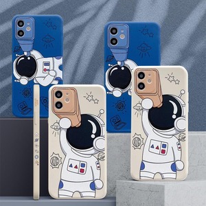 Étui de téléphone d'astronaute en silicone pour <span class=keywords><strong>iphone</strong></span> <span class=keywords><strong>13</strong></span> pro max, avec logo <span class=keywords><strong>original</strong></span>, liquide, protection latérale droite tpu - Product Image 1