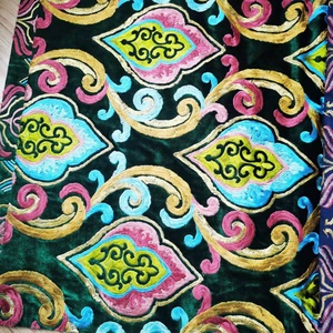 Nuevo Diseño 21104, Tela de Terciopelo Bordada de Marruecos, Tela para Sofás y Cojines, A+B, Buena Venta - Product Image 2