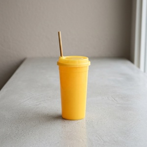 HACAMY Reusable PP <b>Plastic</b> Water <b>Cup</b> with Lid, Lightweight Beverage Tumbler for Coffee, Tea, Juice and Everyday Use - Product Image 1