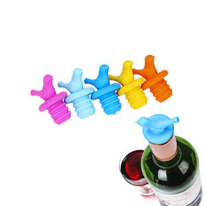 Tapón de Silicona para Botellas de Vino con Logotipo Personalizado, Tapón de Plástico al Vacío para Champán, Grado Alimenticio - Product Image 1