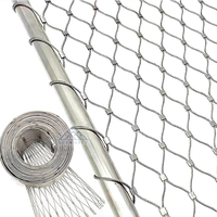 Fabrik-Großhandel 50x50 40x40 60x60 MM Edelstahl 304L 316L Drahtseilnetz für Sport & Freizeit