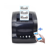 Printer Label Thermal USB 2 1 365B Printer Stiker Barcode dan Struk dengan Rentang Cetak 20-80mm Mendukung Android IOS Windows Tersedia