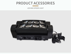 WUZSTAR 8 yeux araignée led de faisceau de disco lumières contrôle sonore dj <span class=keywords><strong>stroboscopique</strong></span> dmx club <span class=keywords><strong>projecteur</strong></span> de lumière a mené des lumières mobiles pour la boîte de nuit - Product Image 5
