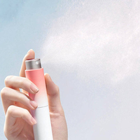 Flacon de parfum en plastique, vaporisateur miniature, taille de poche, 8 ml, dégradé de couleurs, luxe, mat, ABS, pompe en plastique, vaporisateur de parfum